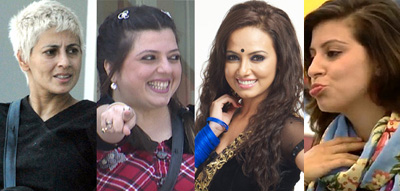 Hottest babe of Bigg Boss 6, Sana Khan, Karishma Kotak of Mink Brar